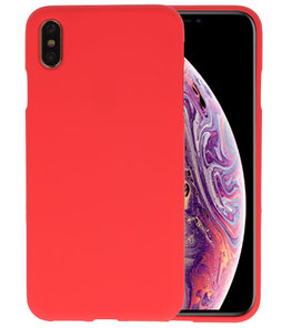 Color TPU Hoesje voor iPhone XS Max Rood Color TPU Hoesje voor iPhone XS Max Rood