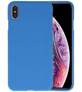 Color TPU Hoesje voor iPhone XS Max Navy Color TPU Hoesje voor iPhone XS Max Navy