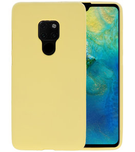 Color TPU Hoesje voor Huawei Mate 20 Geel Color TPU Hoesje voor Huawei Mate 20 Geel