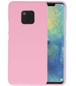 Color TPU Hoesje voor Huawei Mate 20 Pro Roze
