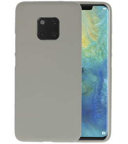 Color TPU Hoesje voor Huawei Mate 20 Pro Grijs