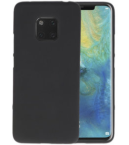 Color TPU Hoesje voor Huawei Mate 20 Pro Zwart