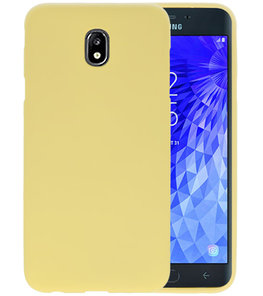 Color TPU Hoesje voor Samsung Galaxy J7 2018 Geel
