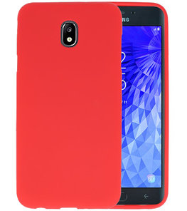 Color TPU Hoesje voor Samsung Galaxy J7 2018 Rood