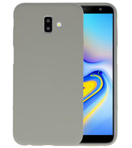 Color TPU Hoesje voor Samsung Galaxy J6 Plus Grijs