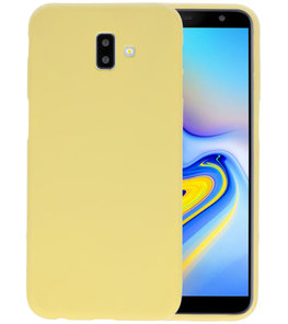 Color TPU Hoesje voor Samsung Galaxy J6 Plus Geel