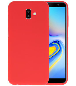 Color TPU Hoesje voor Samsung Galaxy J6 Plus Rood