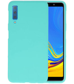 Color TPU Hoesje voor Samsung Galaxy A7 2018 Turquoise