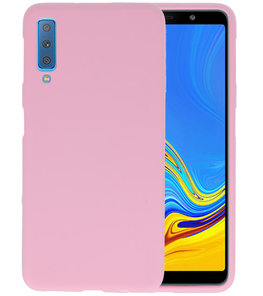 Color TPU Hoesje voor Samsung Galaxy A7 2018 Roze