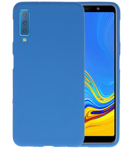 Color TPU Hoesje voor Samsung Galaxy A7 2018 Navy