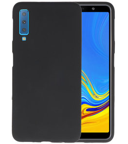 Color TPU Hoesje voor Samsung Galaxy A7 2018 Zwart