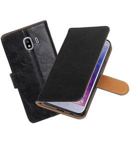 Hoesje voor Samsung Galaxy J4 Pull-Up Booktype Zwart