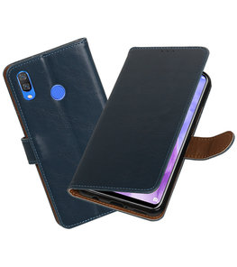 Hoesje voor Huawei Nova 3 Pull-Up Booktype Blauw Hoesje voor Huawei Nova 3 Pull-Up Booktype Blauw
