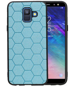 Hexagon Hard Case voor Samsung Galaxy A6 2018 Blauw Hexagon Hard Case voor Samsung Galaxy A6 2018 Blauw