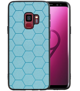 Hexagon Hard Case voor Samsung Galaxy S9 Blauw