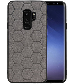 Hexagon Hard Case voor Samsung Galaxy S9 Plus Grijs