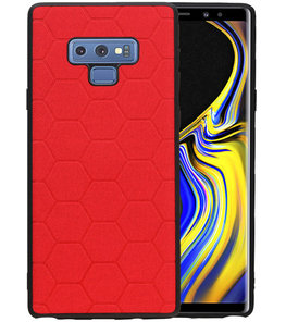 Hexagon Hard Case voor Samsung Galaxy Note 9 Rood Hexagon Hard Case voor Samsung Galaxy Note 9 Rood