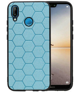 Hexagon Hard Case voor Huawei P20 Lite Blauw