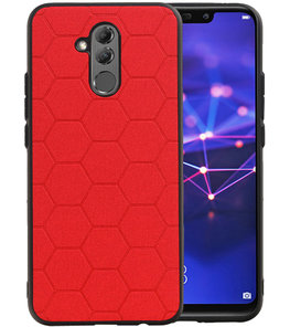 Hexagon Hard Case voor Huawei Mate 20 Lite Rood Hexagon Hard Case voor Huawei Mate 20 Lite Rood