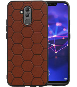 Hexagon Hard Case voor Huawei Mate 20 Lite Bruin Hexagon Hard Case voor Huawei Mate 20 Lite Bruin