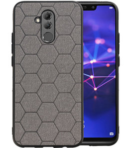 Hexagon Hard Case voor Huawei Mate 20 Lite Grijs Hexagon Hard Case voor Huawei Mate 20 Lite Grijs