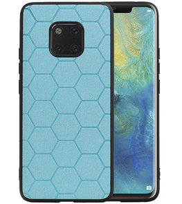 Hexagon Hard Case voor Huawei Mate 20 Pro Blauw