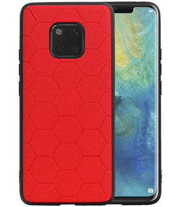 Hexagon Hard Case voor Huawei Mate 20 Pro Rood
