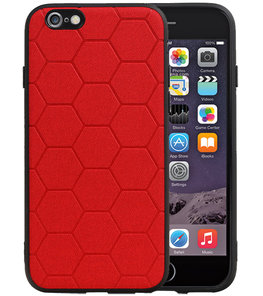 Hexagon Hard Case voor iPhone 6 / 6s Rood Hexagon Hard Case voor iPhone 6 / 6s Rood