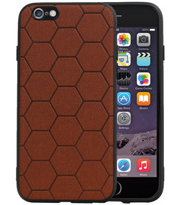 Hexagon Hard Case voor iPhone 6 / 6s Bruin Hexagon Hard Case voor iPhone 6 / 6s Bruin