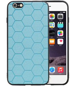 Hexagon Hard Case voor iPhone 6 Plus / 6s Plus Blauw