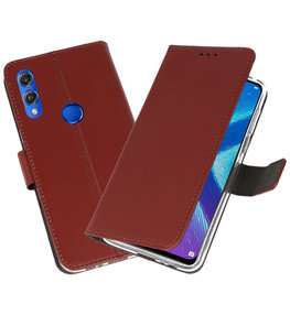 Wallet Cases Hoesje voor Huawei Honor 8X Bruin