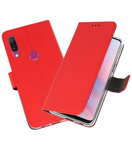 Wallet Cases Hoesje voor Huawei Y9 2019 Rood Wallet Cases Hoesje voor Huawei Y9 2019 Rood