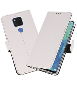 Wallet Cases Hoesje voor Huawei Mate 20 X Wit