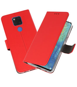 Wallet Cases Hoesje voor Huawei Mate 20 X Rood