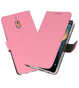 Wallet Cases Hoesje voor Nokia 2.1 Roze