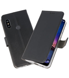Wallet Cases Hoesje voor XiaoMi Redmi Note 6 Pro Zwart Wallet Cases Hoesje voor XiaoMi Redmi Note 6 Pro Zwart