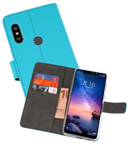 Wallet Cases Hoesje voor XiaoMi Redmi Note 6 Pro Blauw Wallet Cases Hoesje voor XiaoMi Redmi Note 6 Pro Blauw