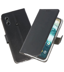 Wallet Cases Hoesje voor Moto One Zwart Wallet Cases Hoesje voor Moto One Zwart