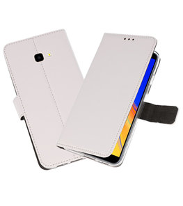 Wallet Cases Hoesje voor Galaxy J4 Plus Wit Wallet Cases Hoesje voor Galaxy J4 Plus Wit