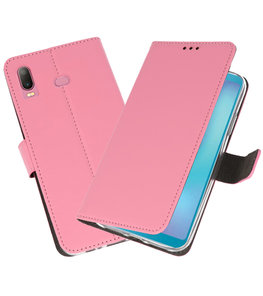 Wallet Cases Hoesje voor Samsung Galaxy A6s Roze