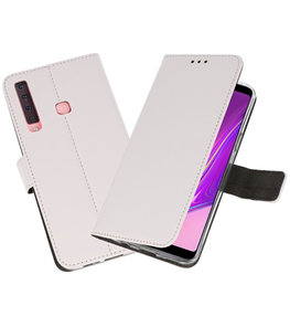 Wallet Cases Hoesje voor Samsung Galaxy A9 2018 Wit Wallet Cases Hoesje voor Samsung Galaxy A9 2018 Wit