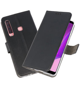 Wallet Cases Hoesje voor Samsung Galaxy A9 2018 Zwart Wallet Cases Hoesje voor Samsung Galaxy A9 2018 Zwart