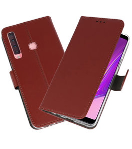Wallet Cases Hoesje voor Samsung Galaxy A9 2018 Bruin Wallet Cases Hoesje voor Samsung Galaxy A9 2018 Bruin