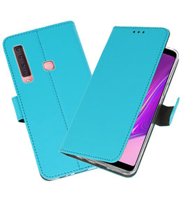 Wallet Cases Hoesje voor Samsung Galaxy A9 2018 Blauw Wallet Cases Hoesje voor Samsung Galaxy A9 2018 Blauw
