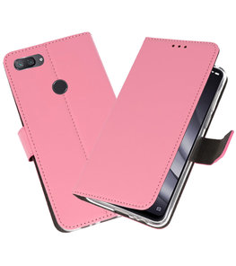 Wallet Cases Hoesje voor XiaoMi Mi 8 Lite Roze Wallet Cases Hoesje voor XiaoMi Mi 8 Lite Roze