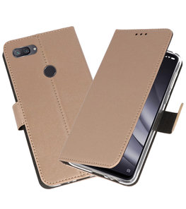 Wallet Cases Hoesje voor XiaoMi Mi 8 Lite Goud Wallet Cases Hoesje voor XiaoMi Mi 8 Lite Goud
