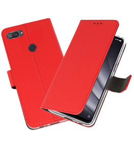 Wallet Cases Hoesje voor XiaoMi Mi 8 Lite Rood Wallet Cases Hoesje voor XiaoMi Mi 8 Lite Rood