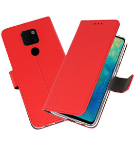 Wallet Cases Hoesje voor Huawei Mate 20 Rood Wallet Cases Hoesje voor Huawei Mate 20 Rood