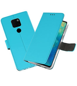 Wallet Cases Hoesje voor Huawei Mate 20 Blauw Wallet Cases Hoesje voor Huawei Mate 20 Blauw