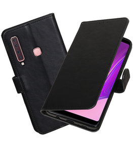 Hoesje voor Samsung Galaxy A9 2018 Pull-Up Booktype Zwart Hoesje voor Samsung Galaxy A9 2018 Pull-Up Booktype Zwart